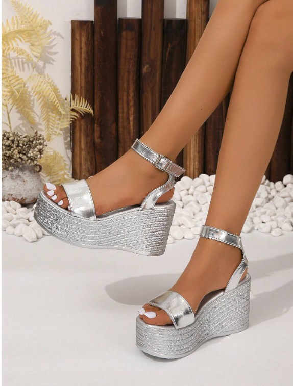 Earnest Grey Platform Heels- Light Weight