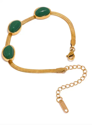 Trepani Bracelet- Stainless steel- 18K Gold plated - Non Fading