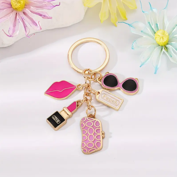 Golden Charms Key Chain