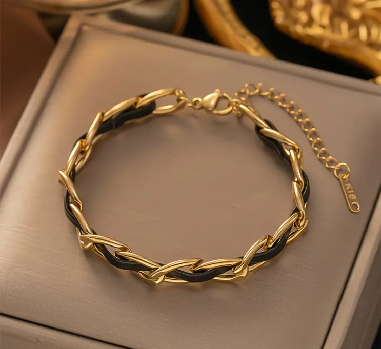 Chic / Trendy Double Layered Stainless Steel Bracelet